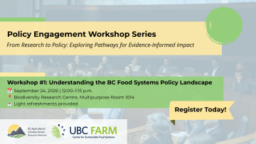 CSFS Policy Engagement Workshop Series 